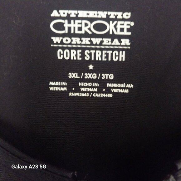 Cherokee Workwear Core Stretch Black Zip-Up Jacket 3XL Cotton/Polyester - Picture 3 of 7